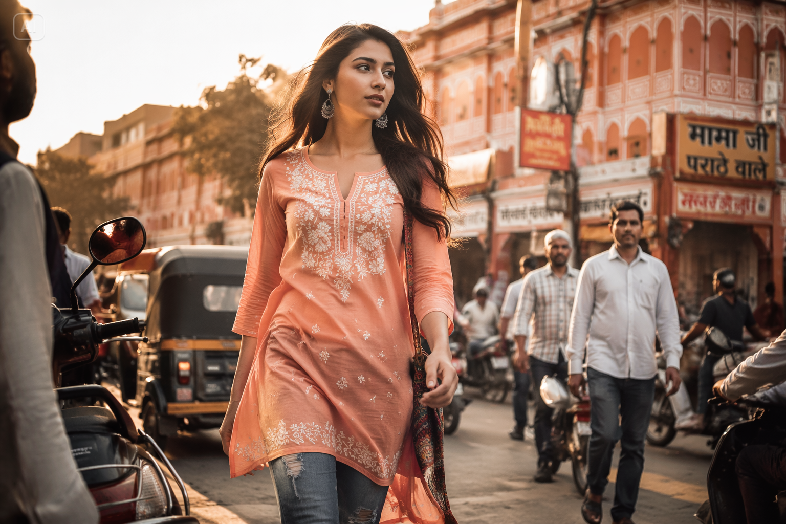 Kurti Denim AI Prompt features