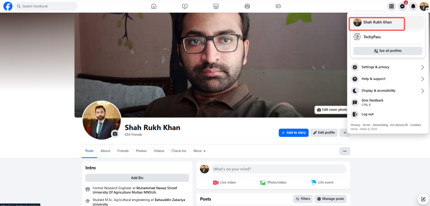 Jelentkezzen be és érjen el a profilképhez