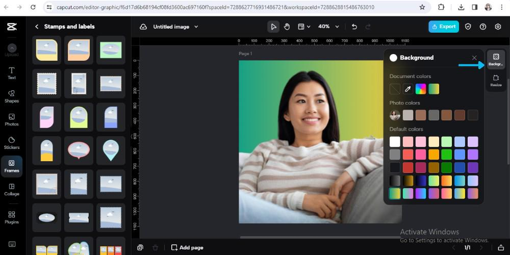 change background