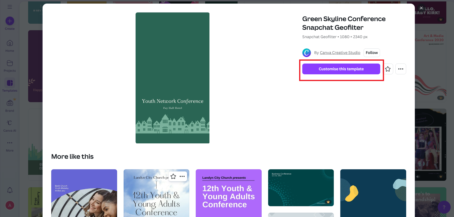 Customize your selected design