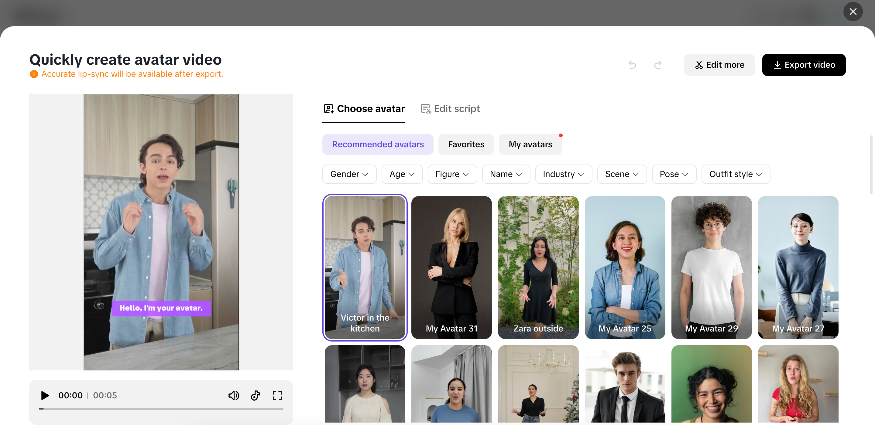 Gumawa ng video avatar na may tatak