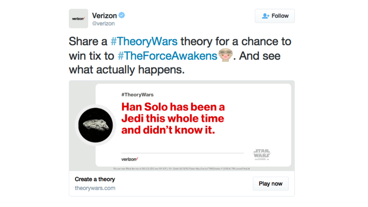 Verizon Wireless in #StarWarsDay