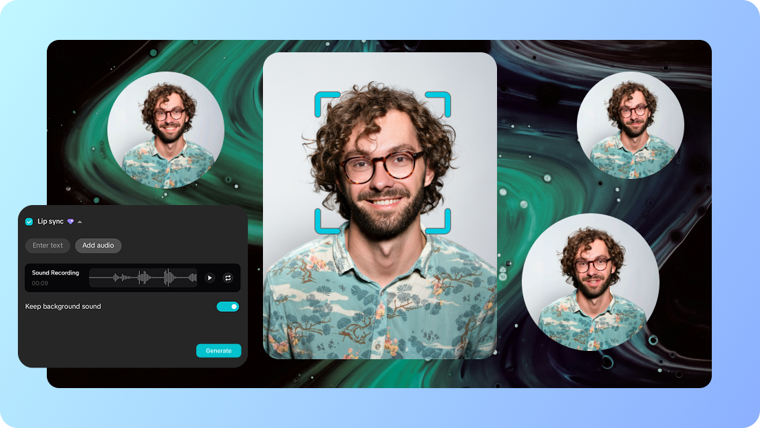 Quick and realistic lip synchronization