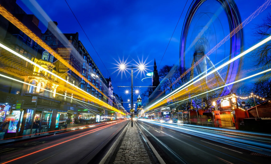 Picking a subject for night photography: Light trails