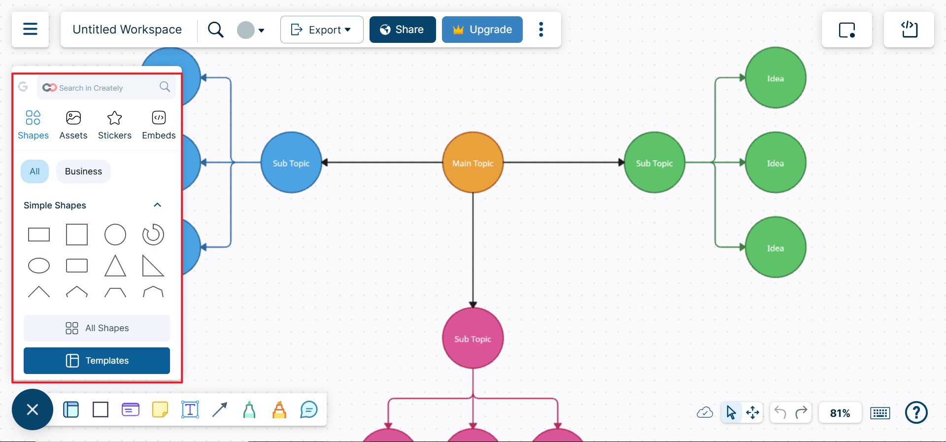 Adicione seus dados e personalize o diagrama