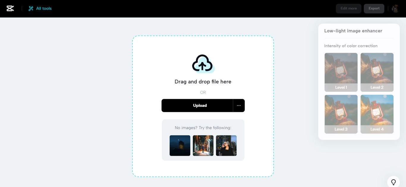 Open CapCut and upload photo