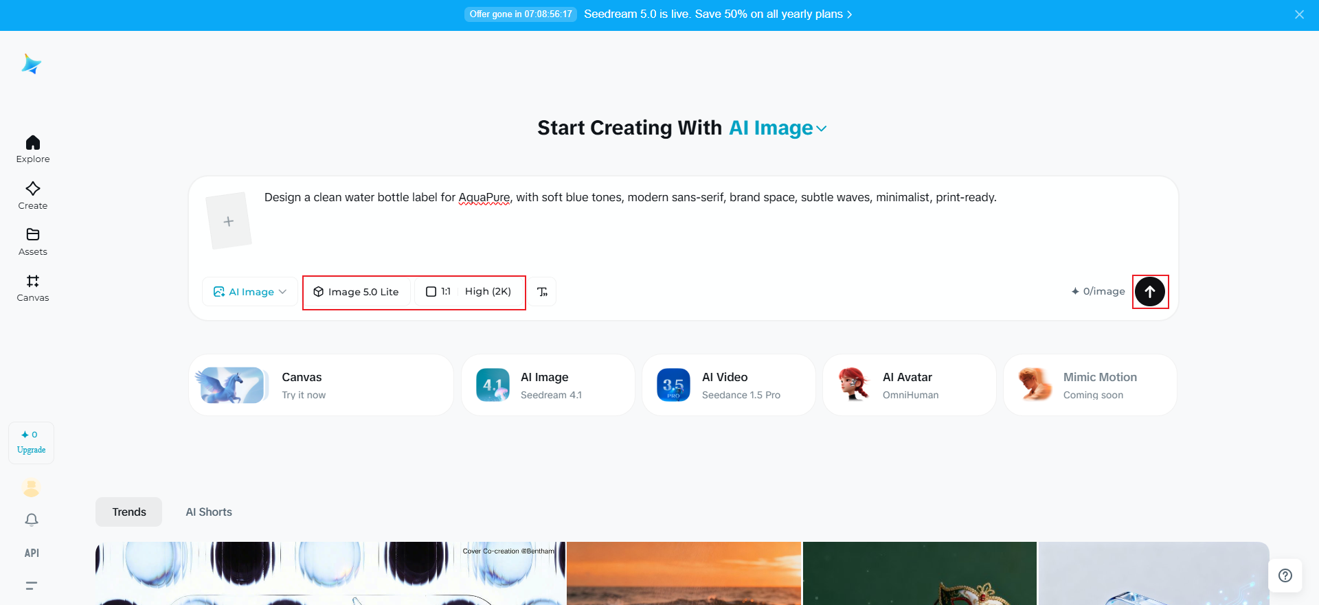 Đặt mô hình và tạo