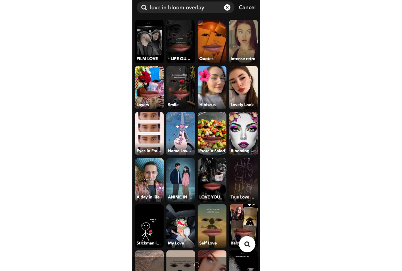 Love in bloom wedding Snapchat filter