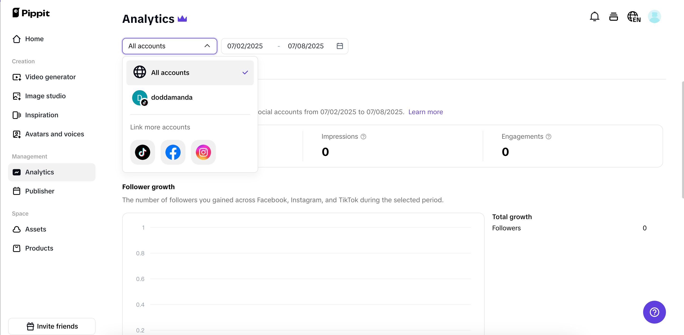 Quickly switch your account