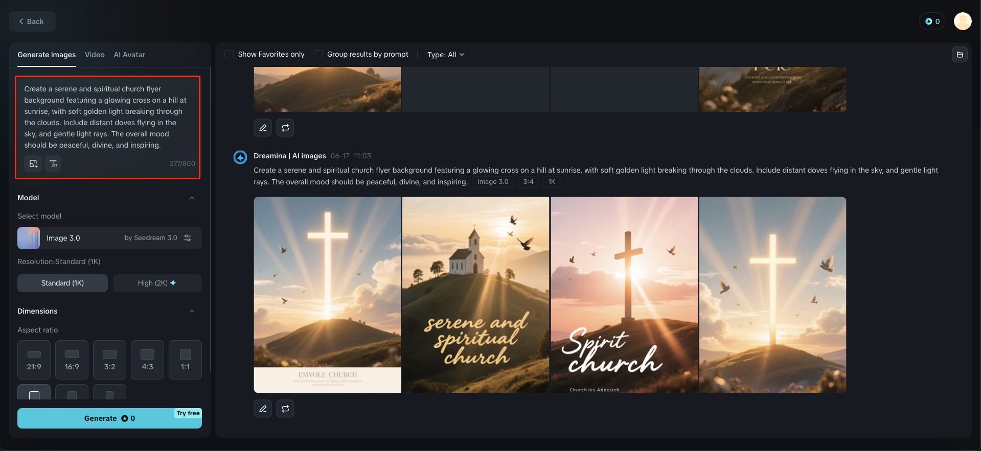 church flier background