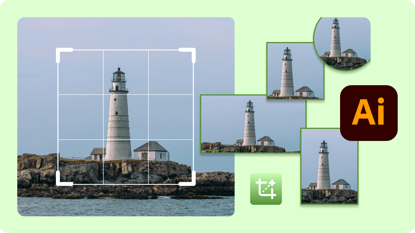 how to crop image in illustrator