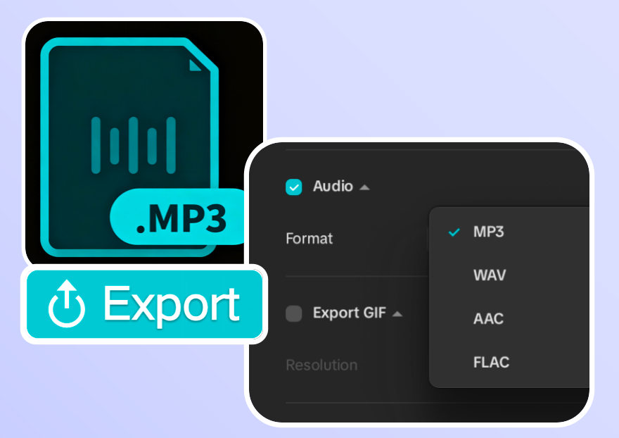 Export as MP3