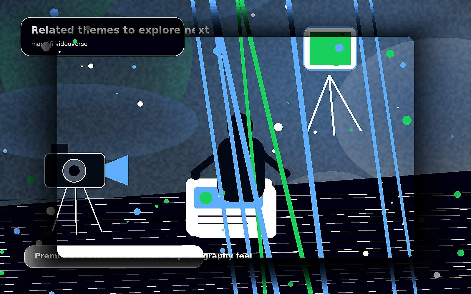 Related themes to explore next — premium scene image for magnifi videoverse