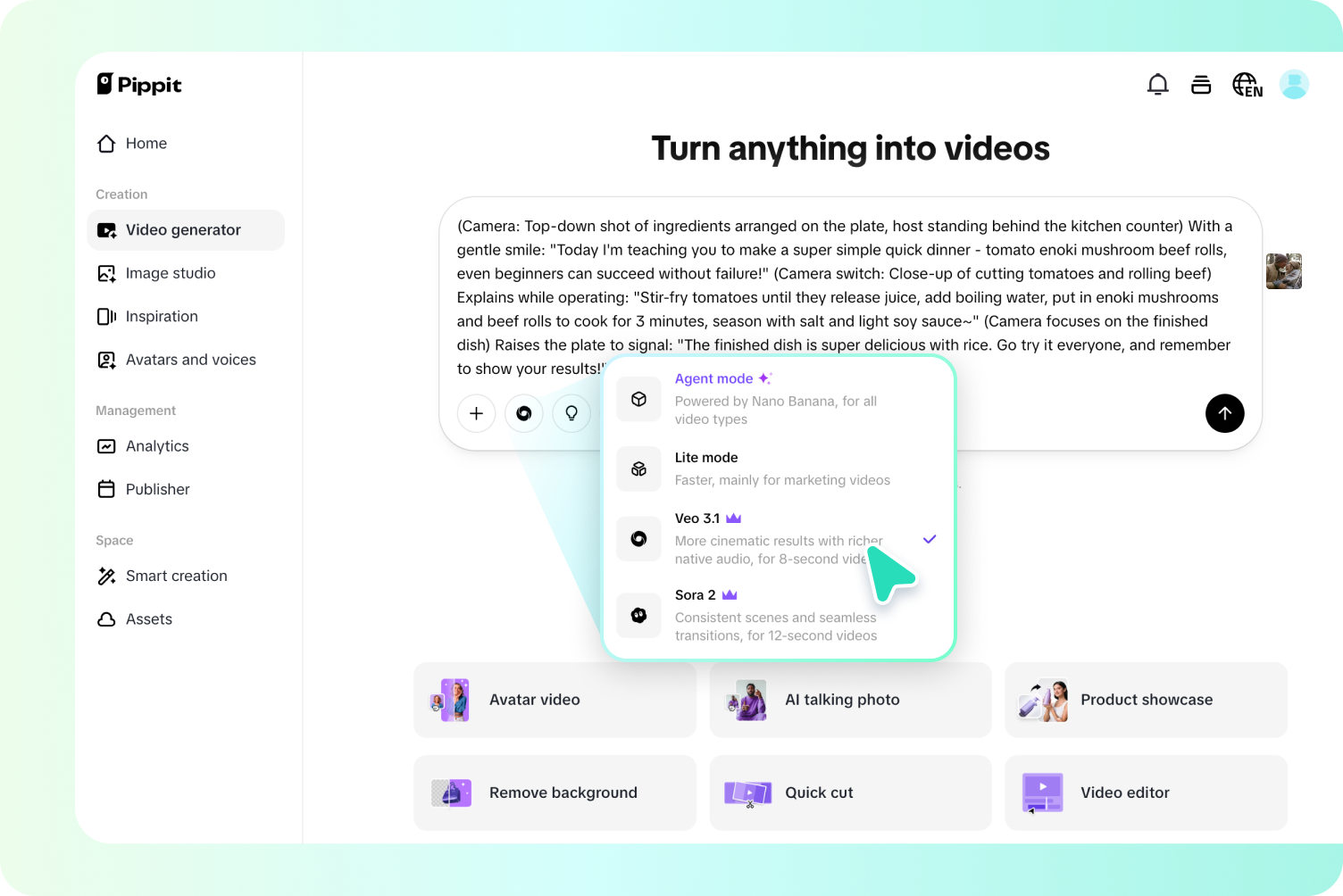 Converting blog to video