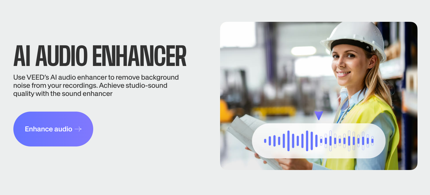 Veed.io AI Audio Enhancer