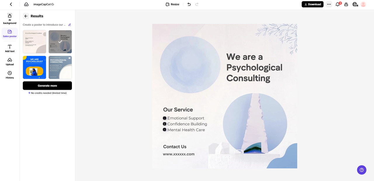 Escolha um modelo e personalize