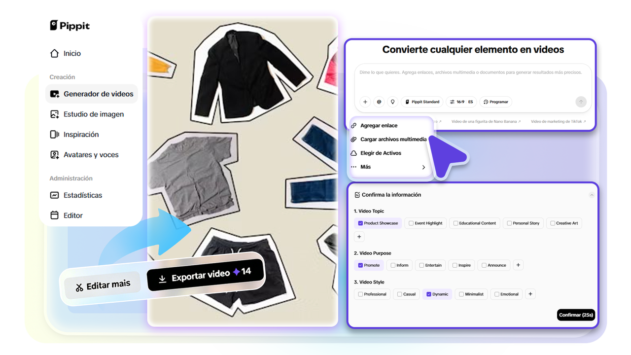 Acceso a la generación de videos