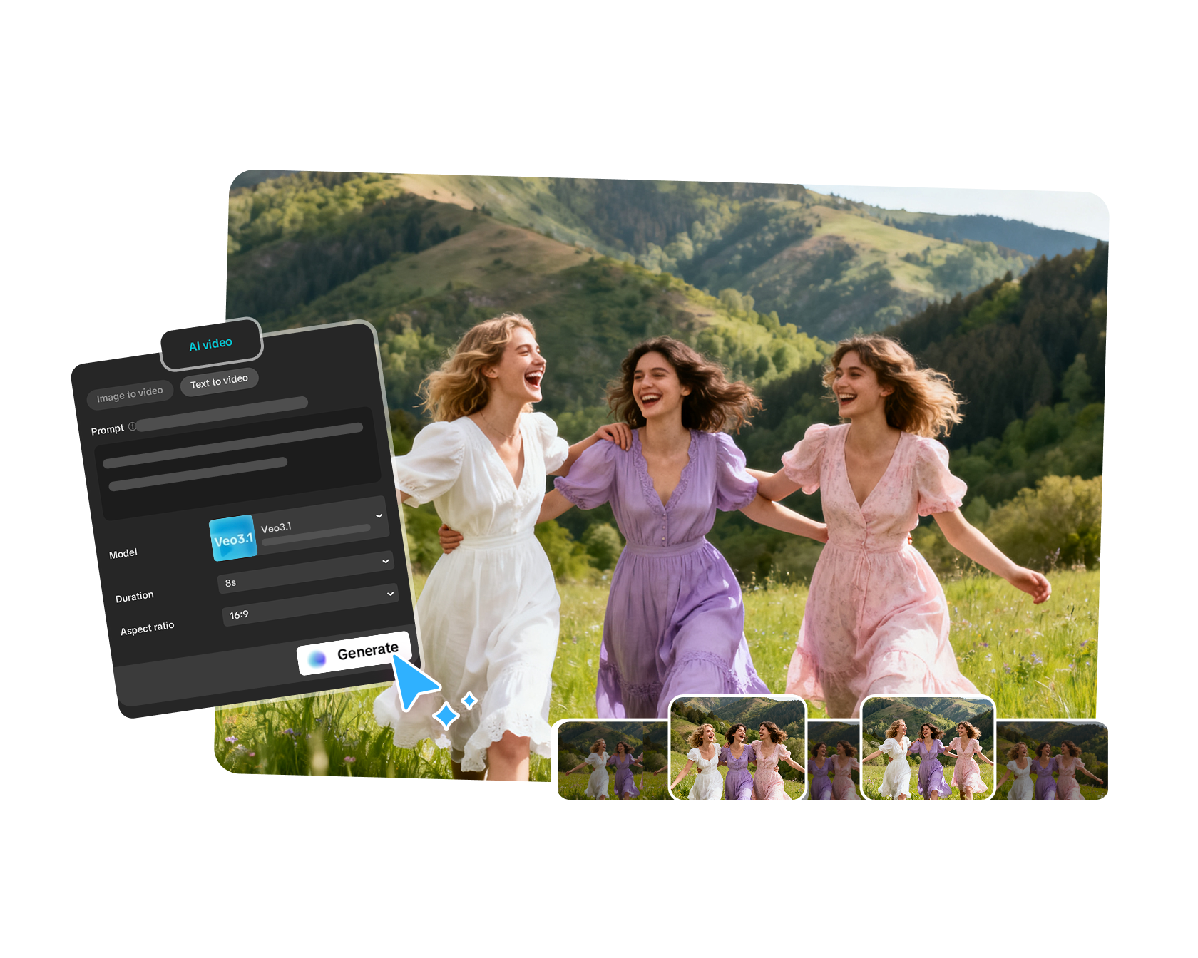 ai text till video generator gratis
