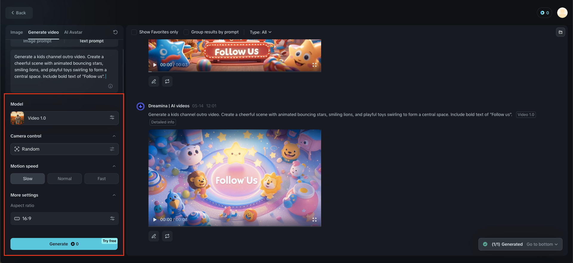 Dreamina: Outro YouTube free