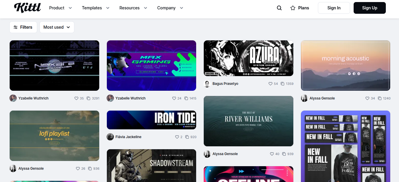 Kittl is a web-based graphic design tool for LinkedIn banners