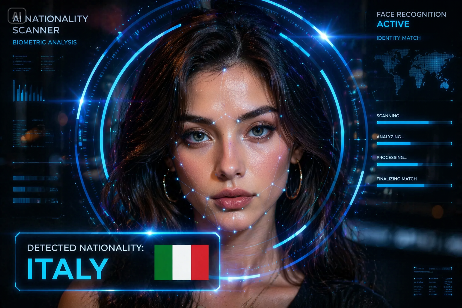 AI Face Country Filter prompt
