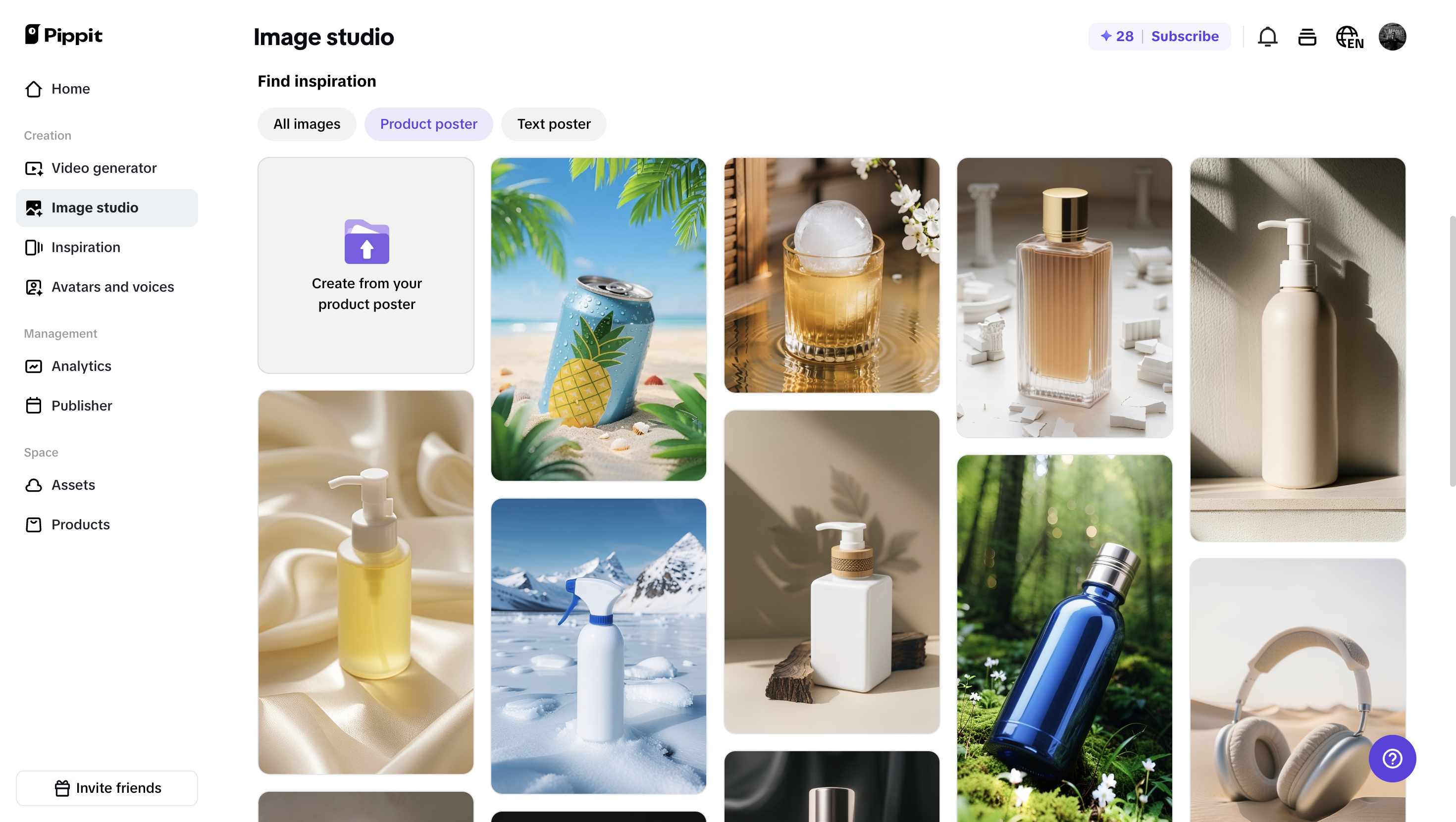 Make poster using templates