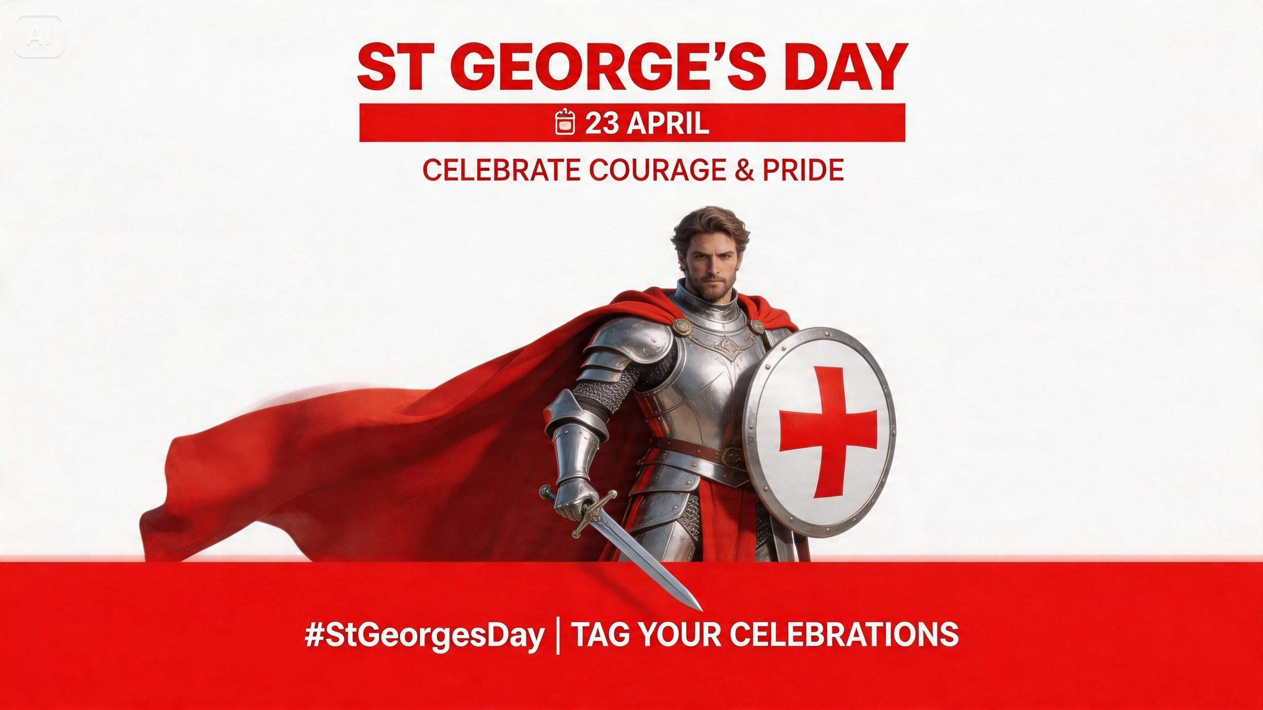 st georges dag affisch uppmanas