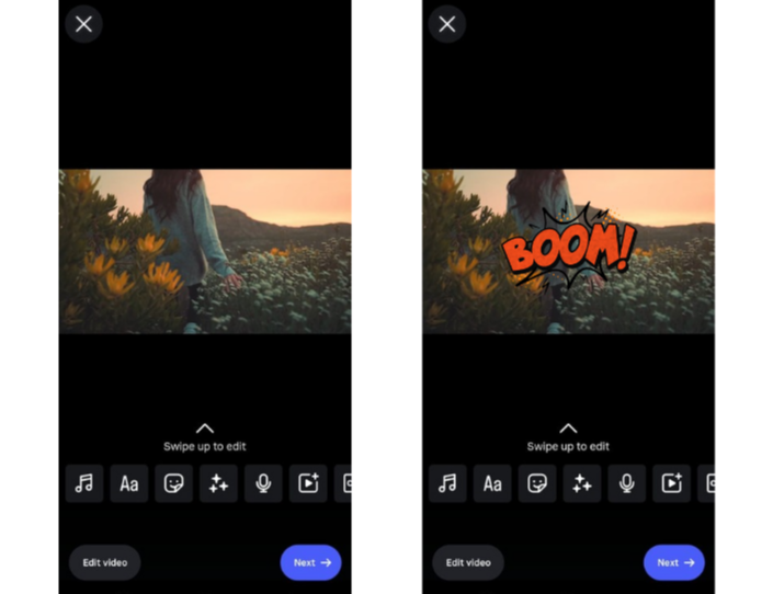 Fon gaya komik di Instagram