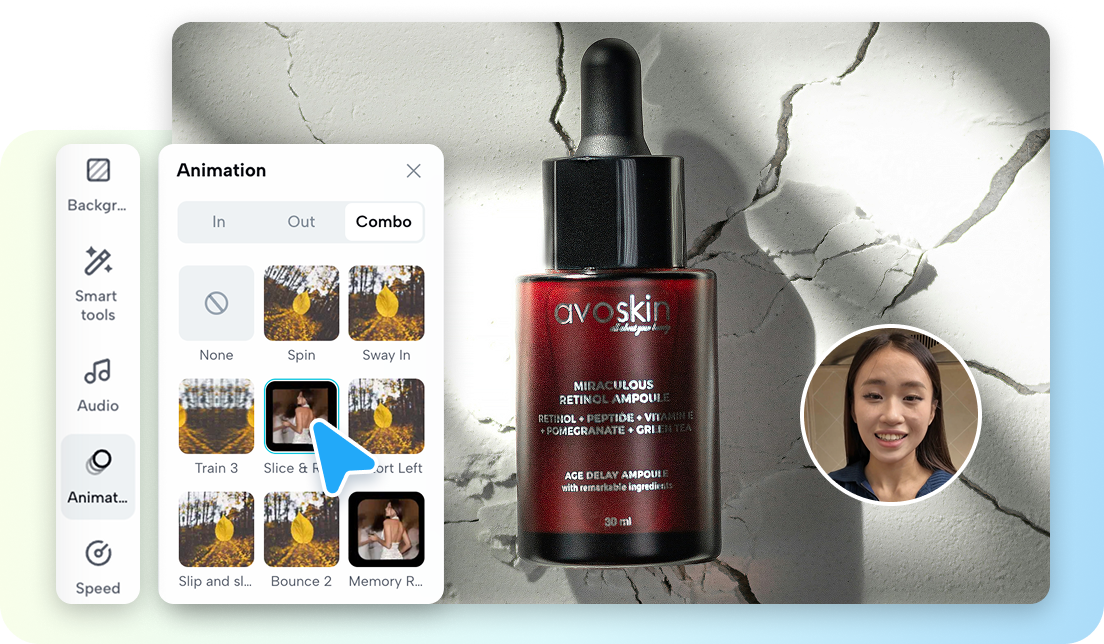Customize videos with advanced AI features