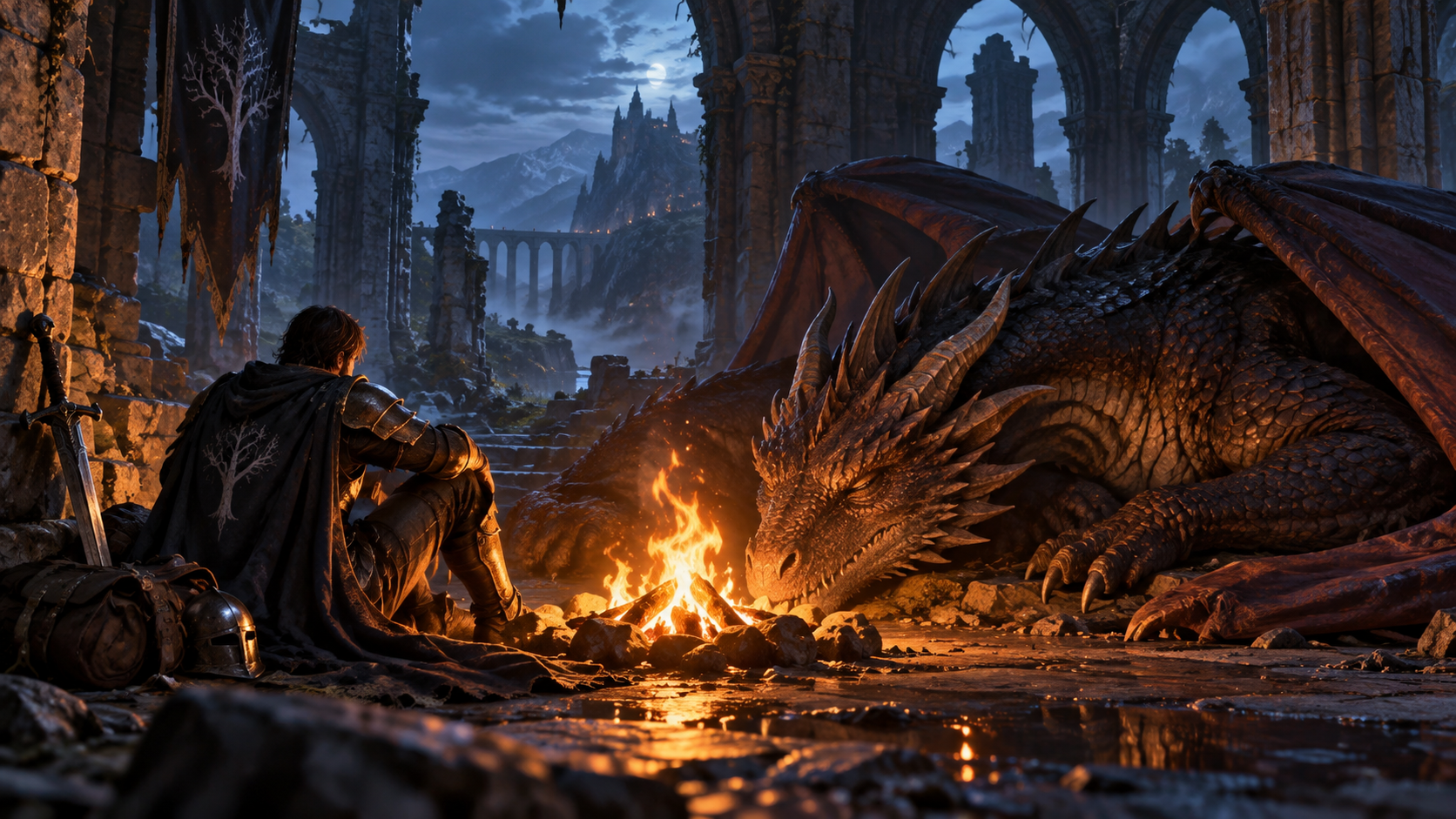 Knight Meets Dragon AI Video 3