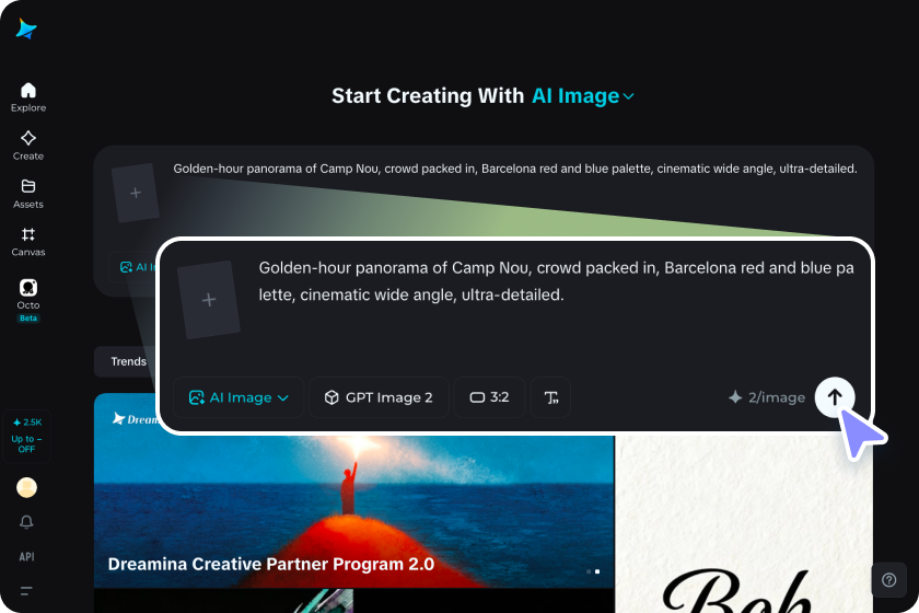 Open the image generator and describe your scene