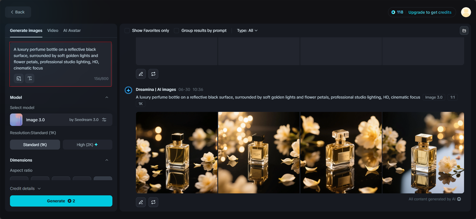 Tambahkan prompt Anda