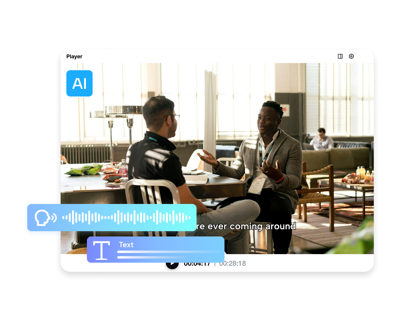 Транскрибируйте видео в текст бесплатно