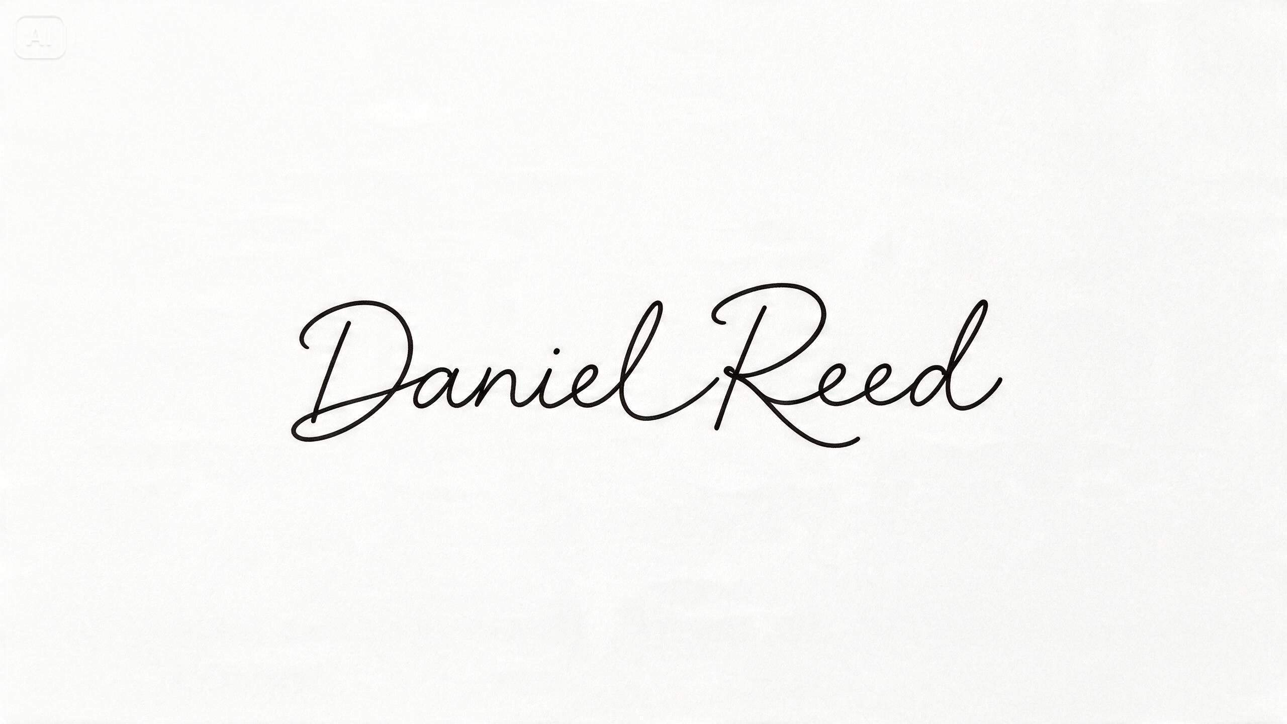 Prompt for a minimalist monoline signature