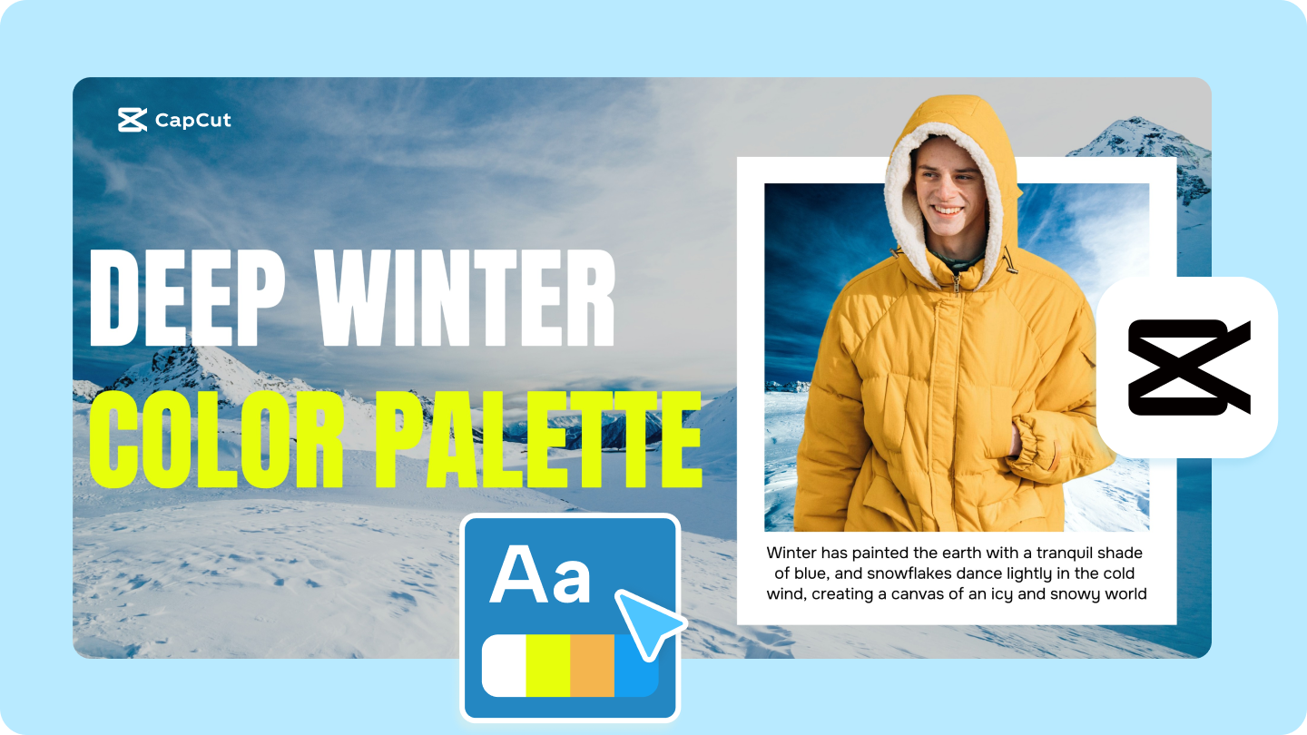 palette de couleurs d'hiver profond