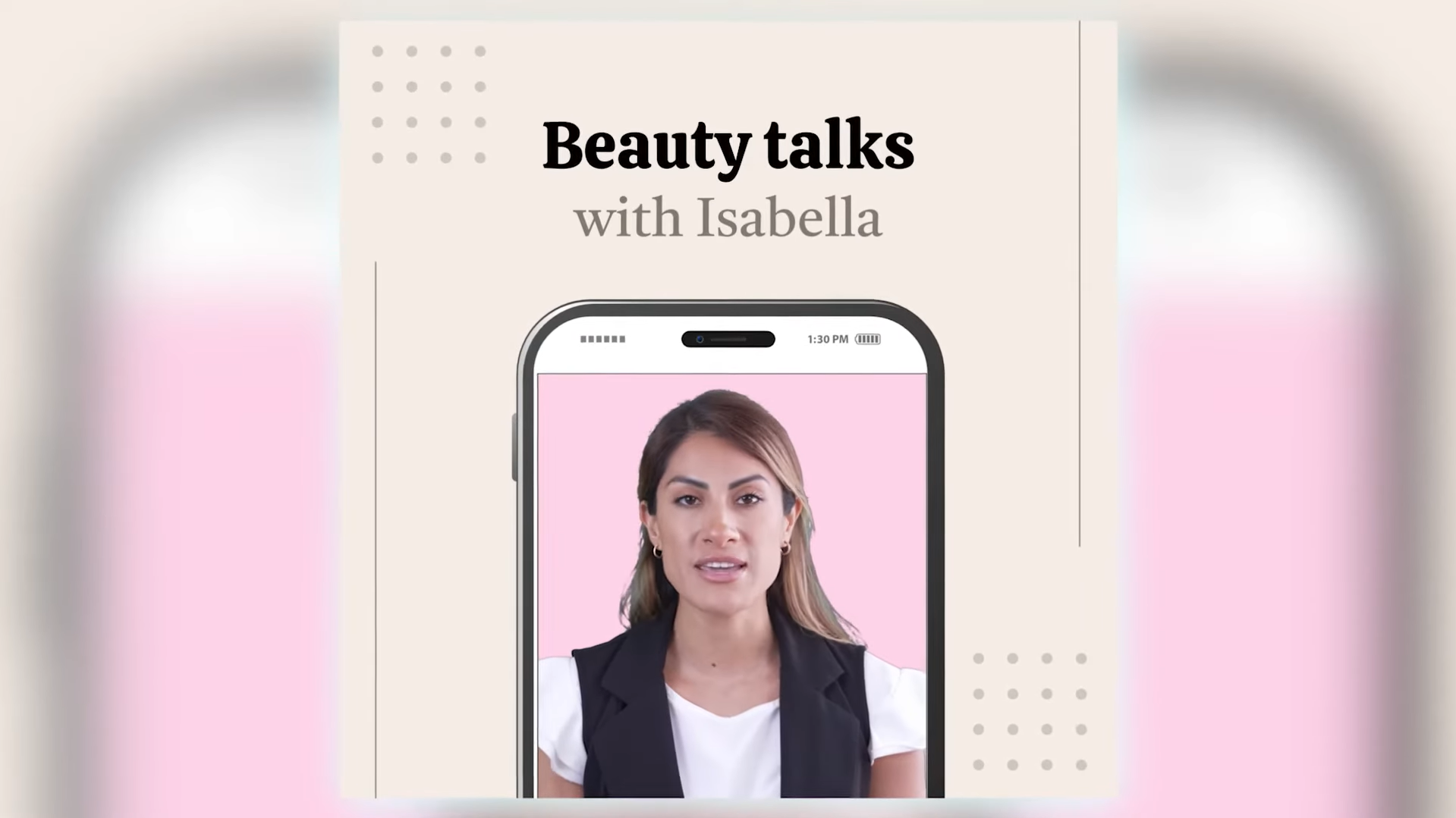 Social media content featuring an AI presenter