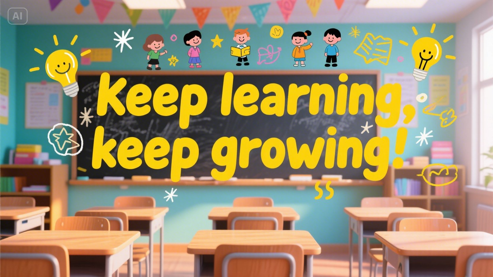 Poster para sa motibasyon ng estudyante