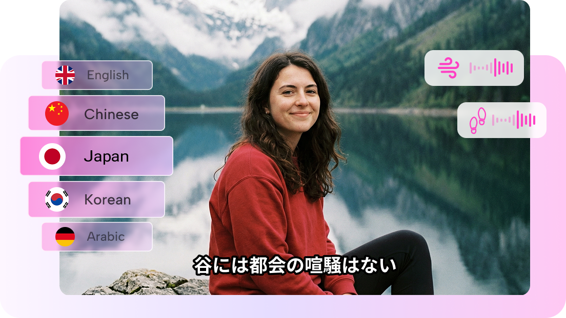 Voices and background sounds