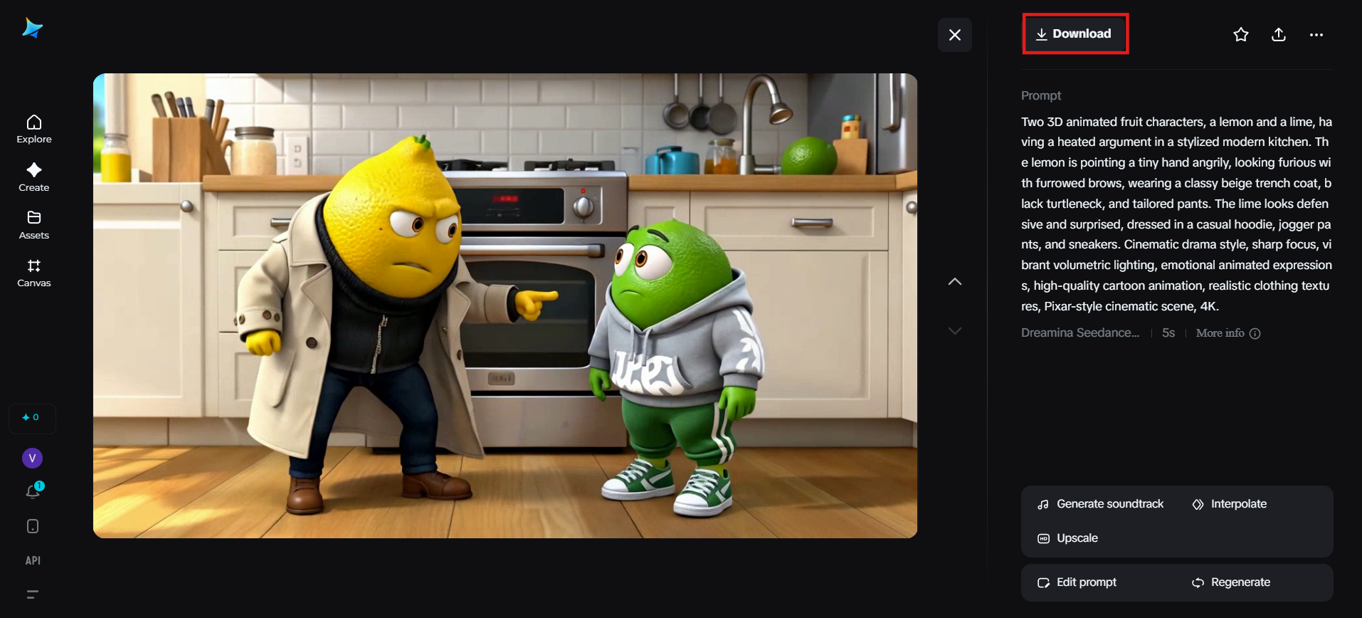 Download AI fruit drama