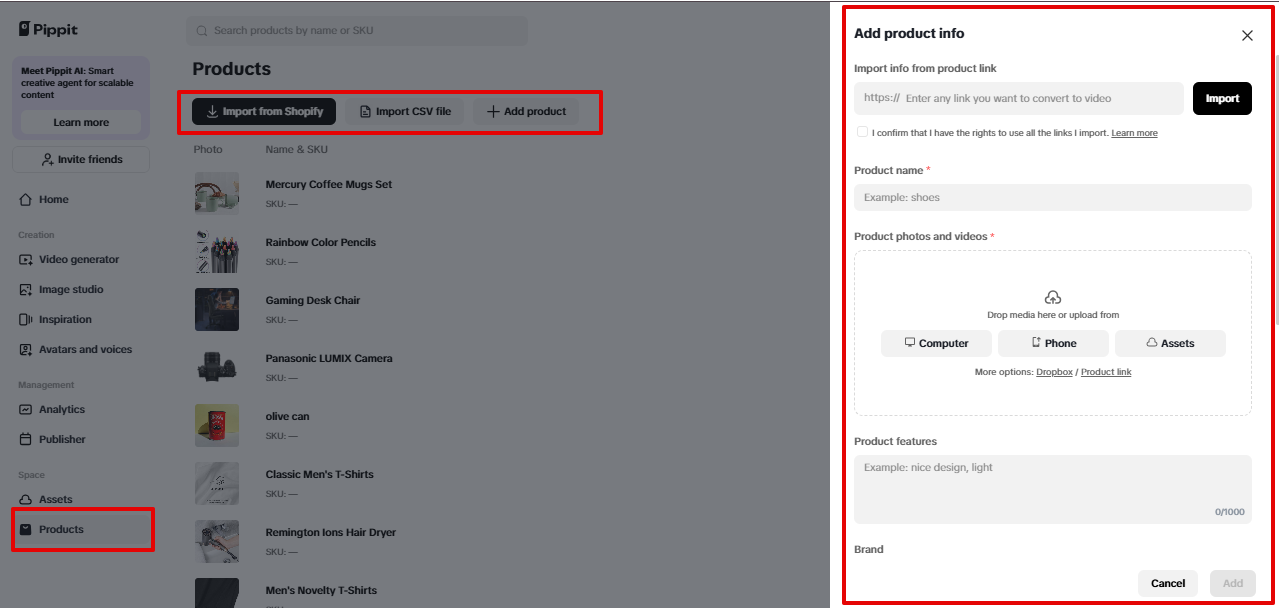 Pippit e-commerce integration