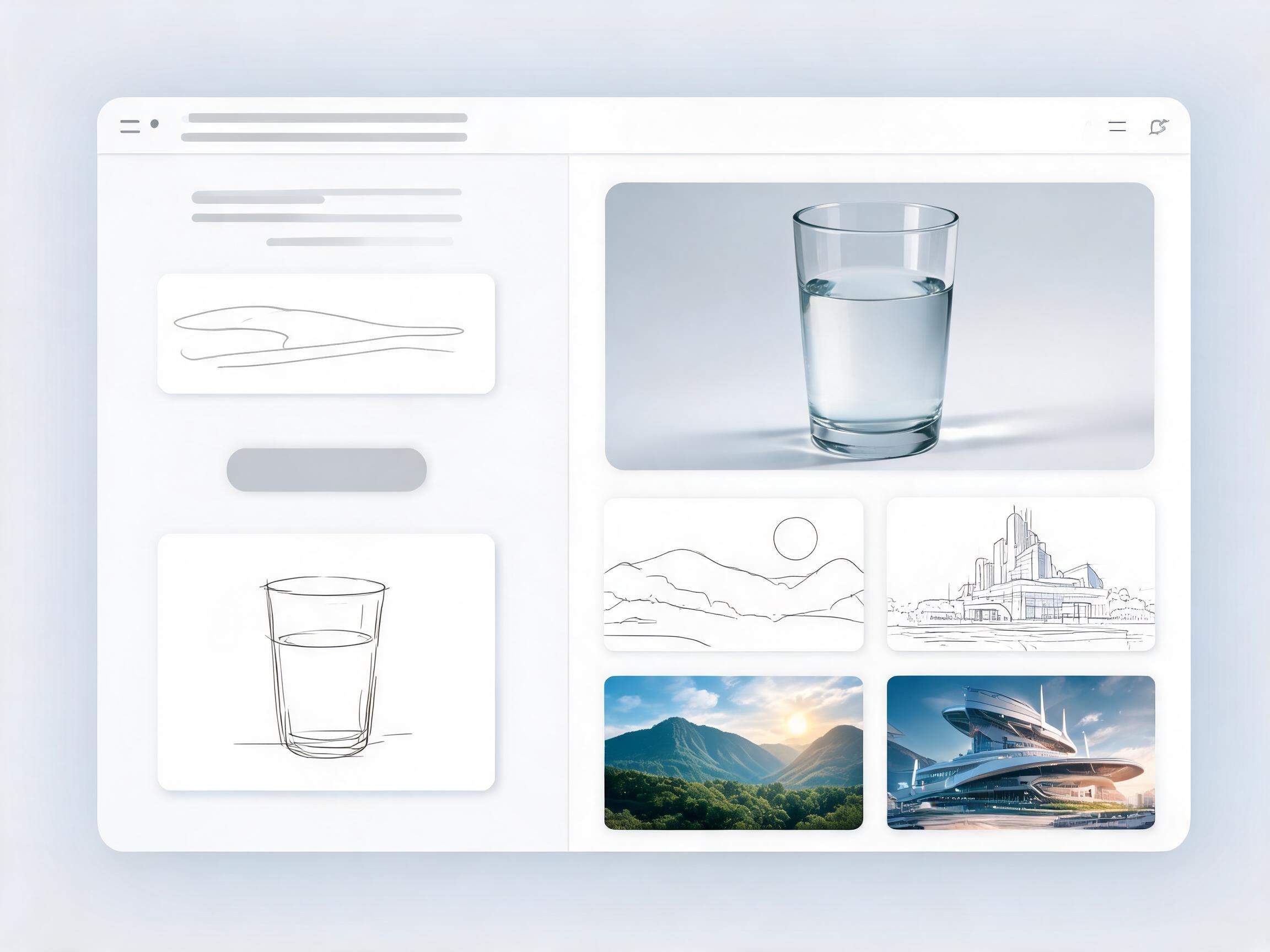Editorial blog header concept