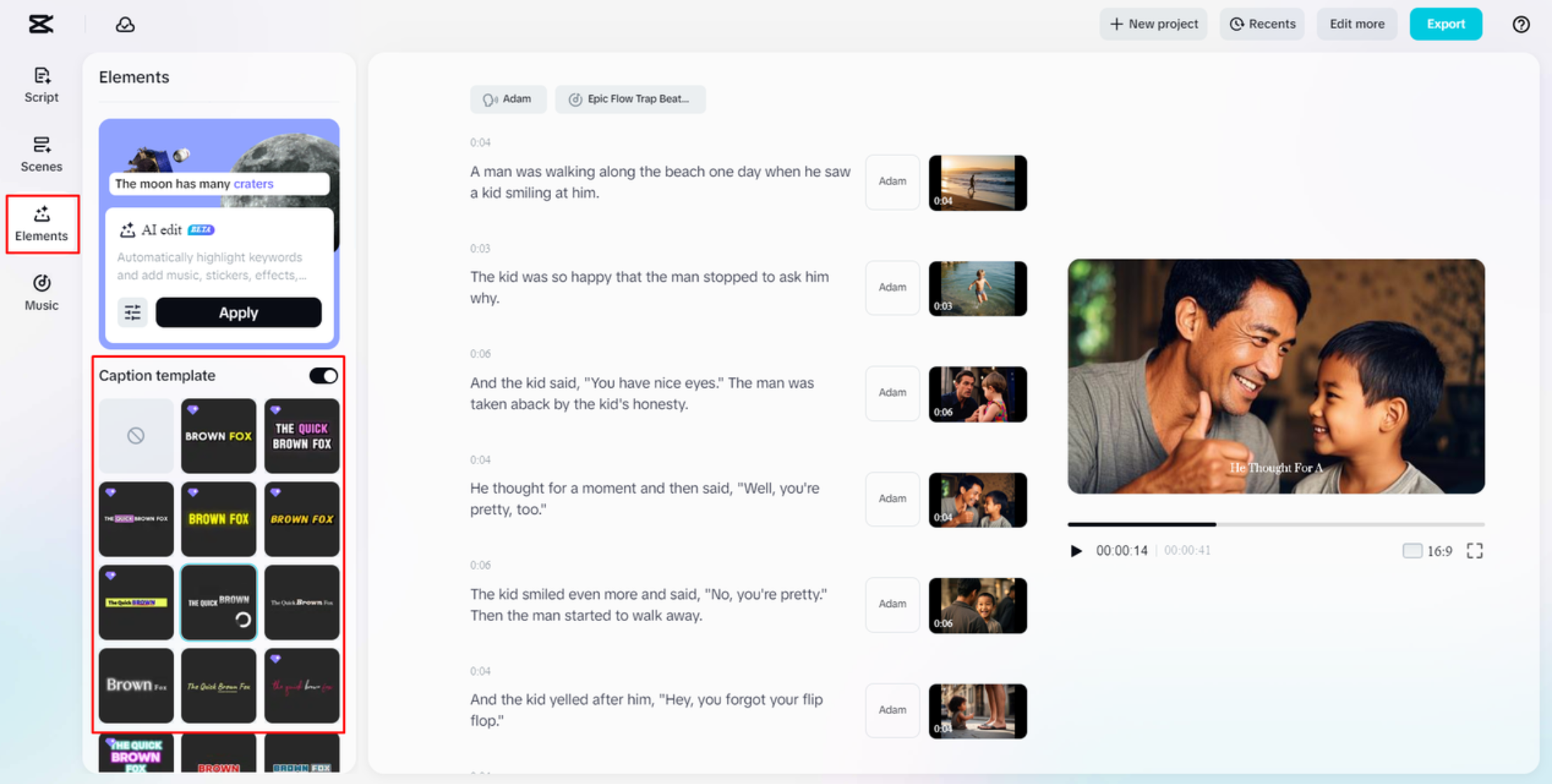 Beschriftungsvorlagen hinzufügen