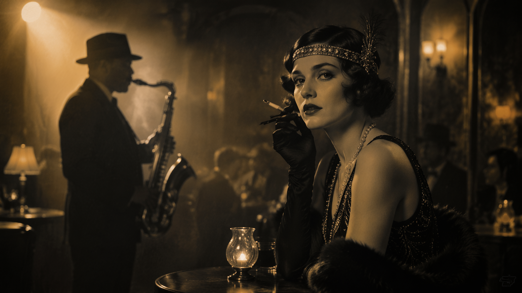Dreamina AI 1920s filter prompt example 5: Classic Film Grain Edit
