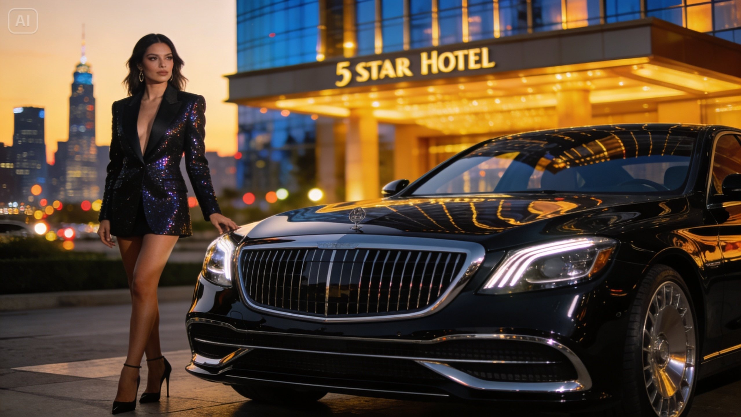 stil de viață cu bani de lux caracteristică foto AI