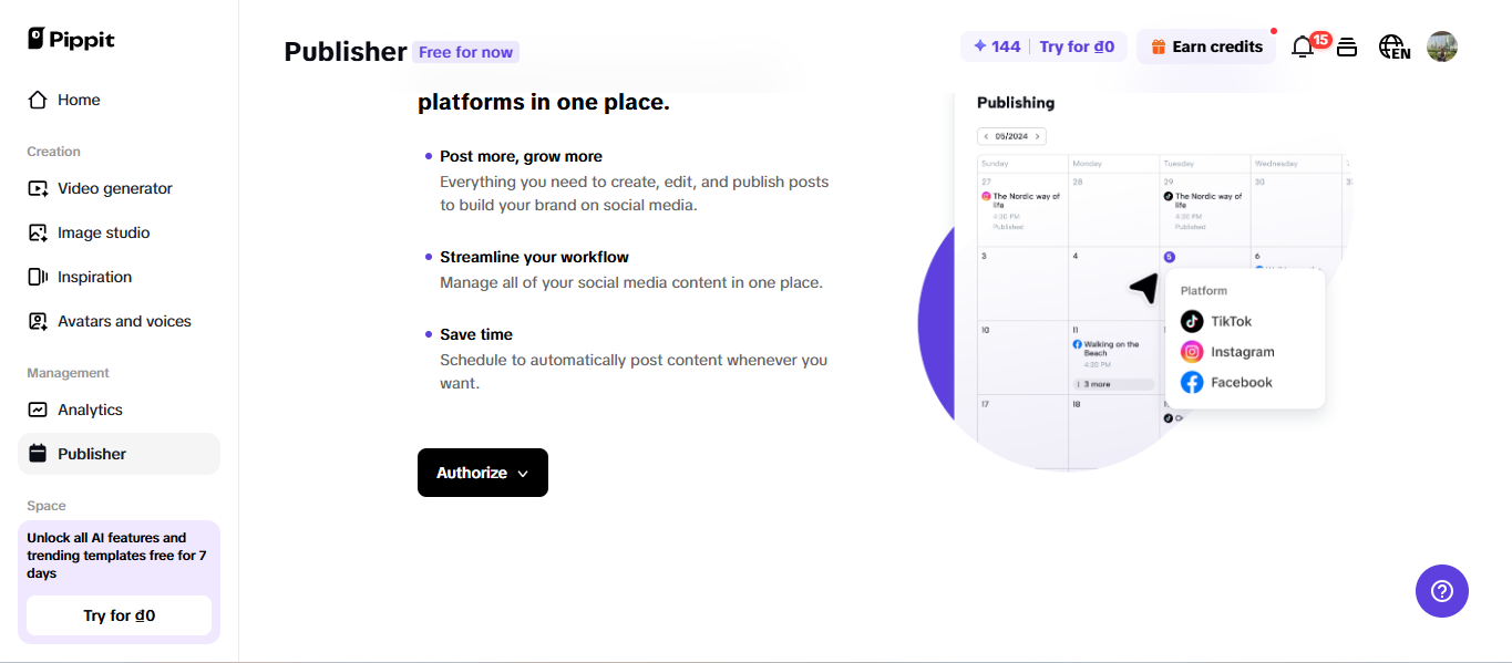 Schedule posting and data tracking