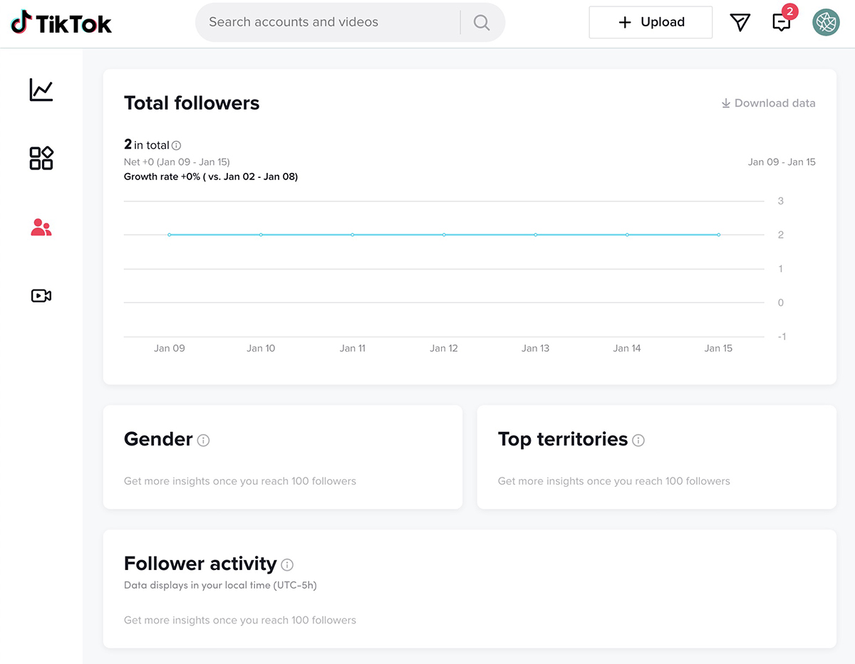 A követői növekedés elemzése a TikTok-on