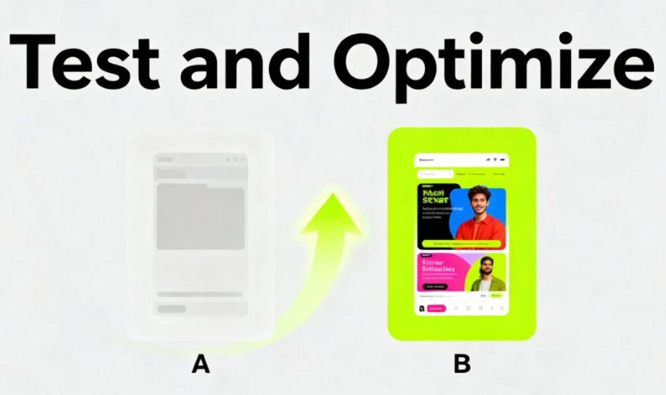 A/B testing in advertising videos for performance comparison