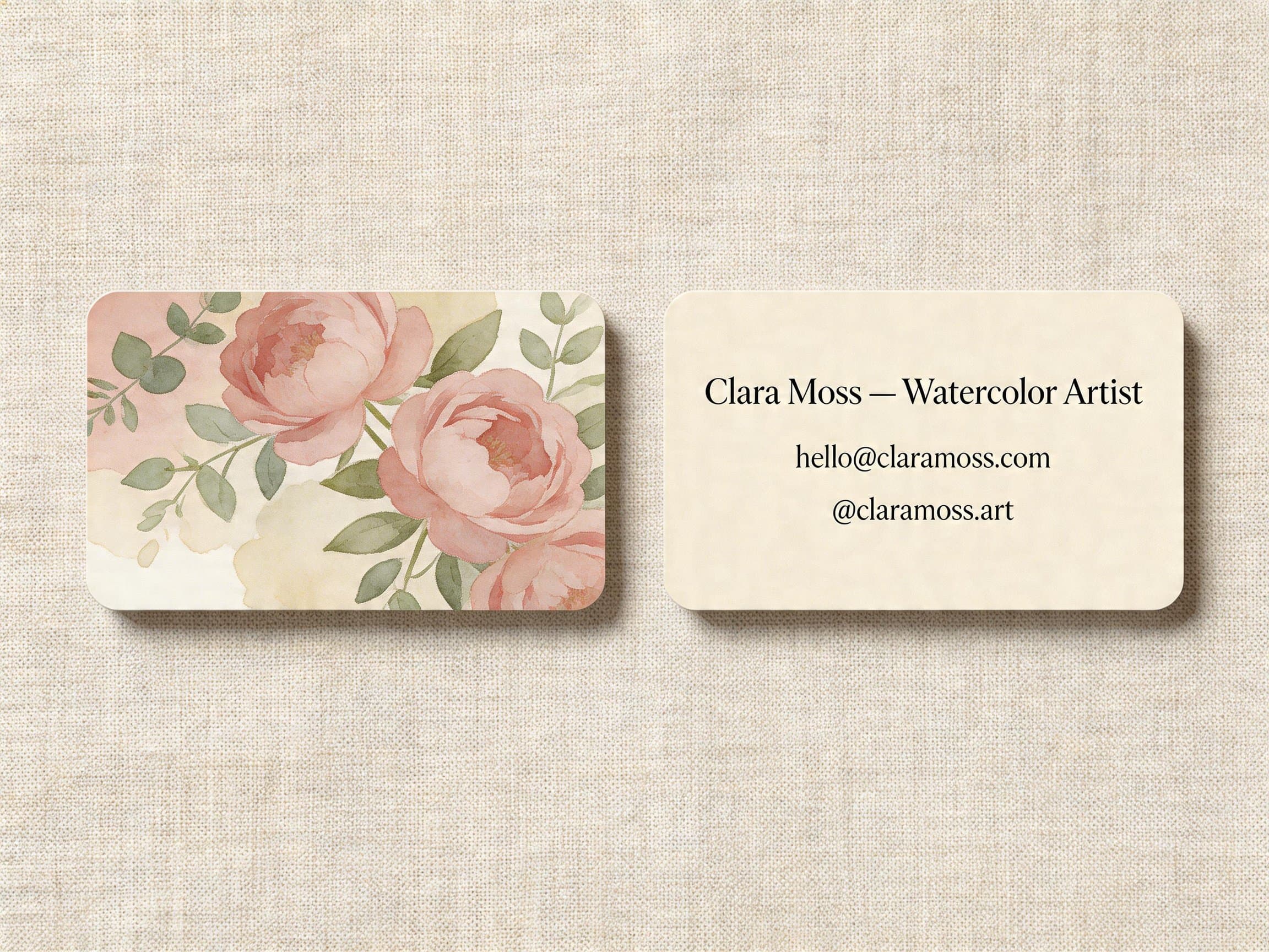 Carte aquarelle beaux-arts
