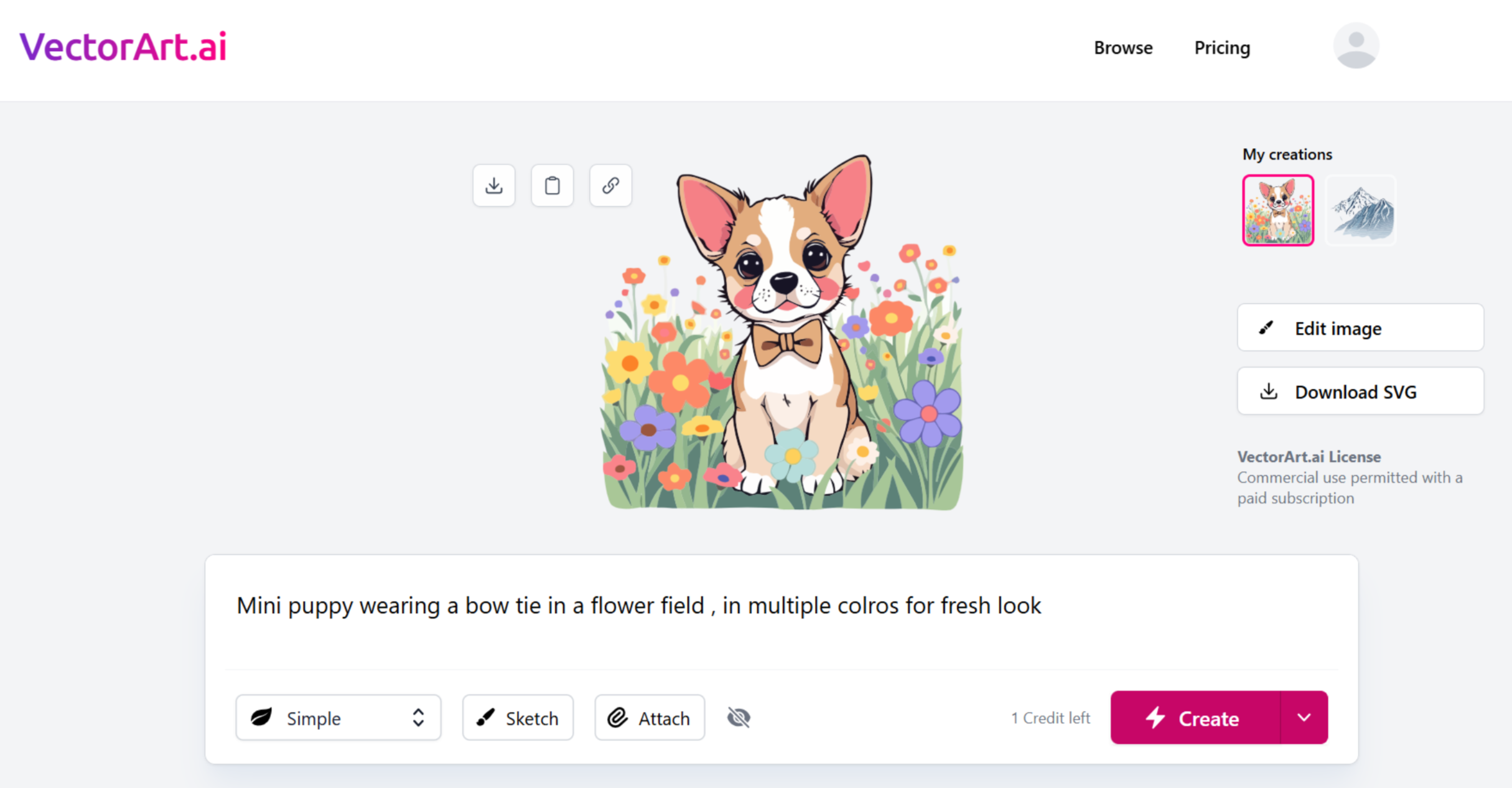 VectorArt.ai - the popular vector image generator