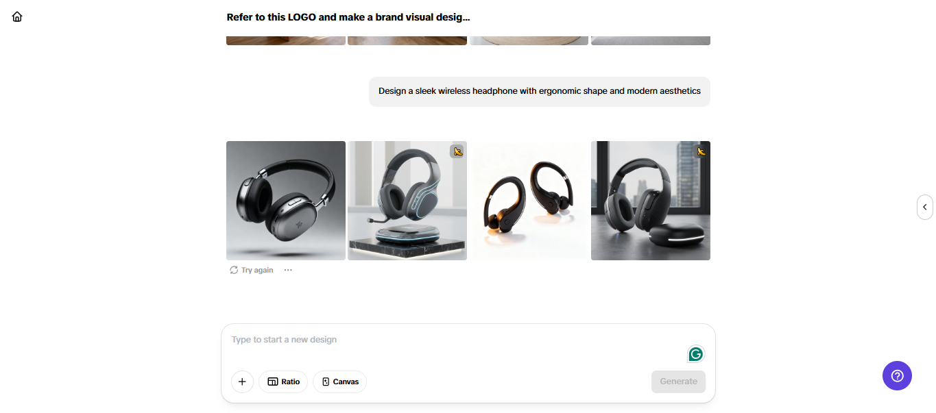 Design de produto com Pippit